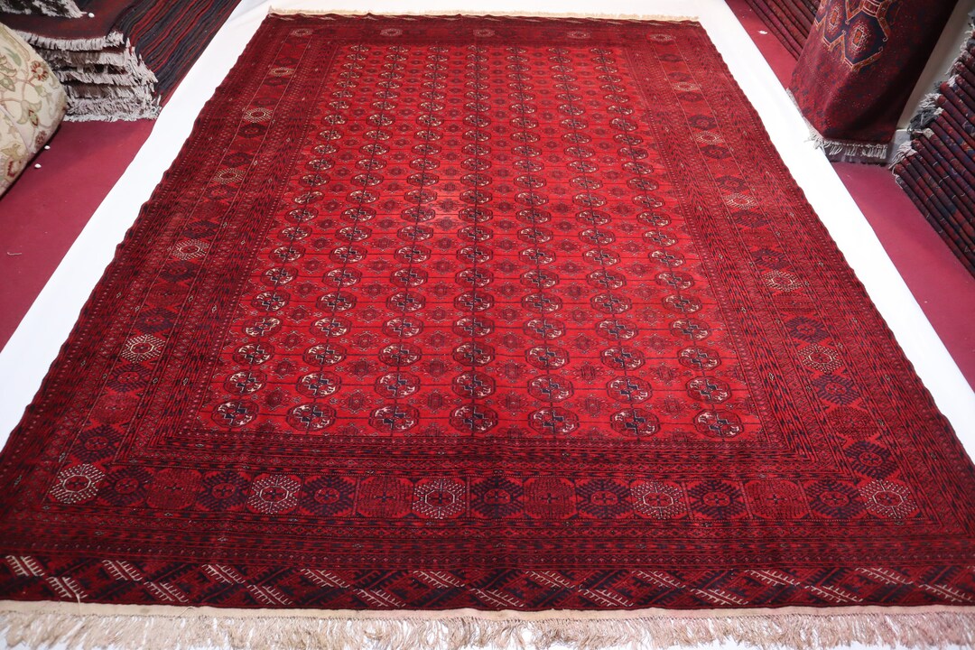 8x11 Vintage Tribal Mowri Rug 7'10x10'6 Ft Afghan Large Area Rug ...