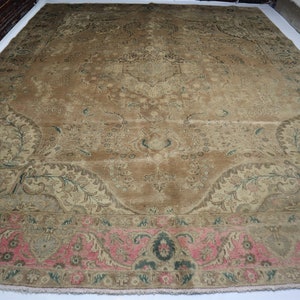 1900s Antique One of a Kind Caucasian design Geometric Rug / Afghan Handmade Low Pile Distressed Faded Rug/ Large Vintage Turkmen Tribal Rug