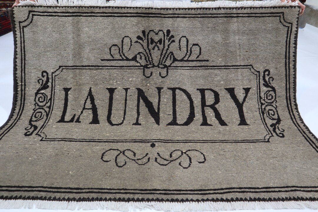 Laundry/ Rugs for Laundry Room/ Handmade Laundry Mat/ Area Etsy