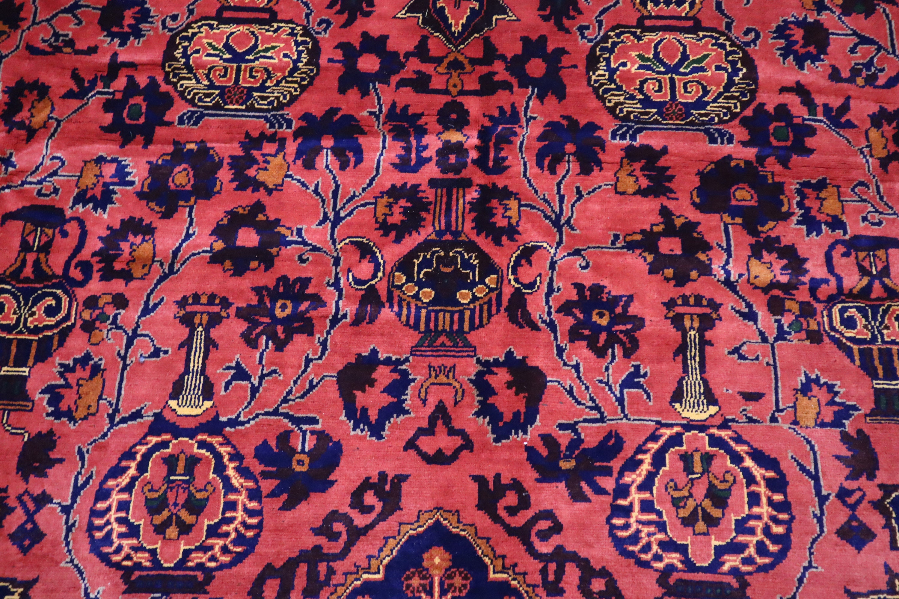 8x12 レッド 大型トルクメン ゼルカーキラグ/アフガニスタン