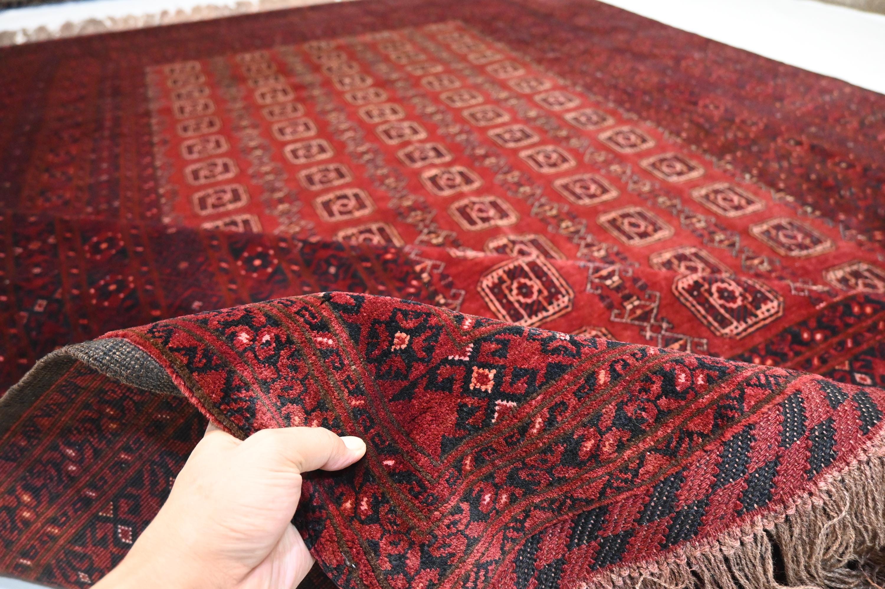 ⚫︎Vintage rug⚫︎114cm×47cm　トルクメン絨毯　アフガン ⚫︎Vintage rug⚫︎114cm×47cm トルクメン絨毯 アフガン ヴィンテージ