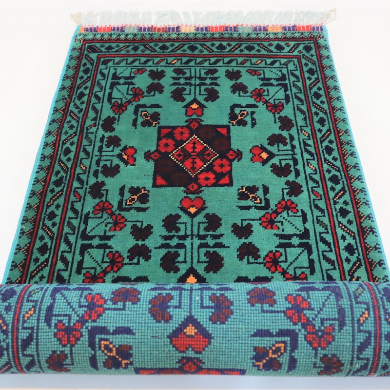 Turquoise Rug - Etsy