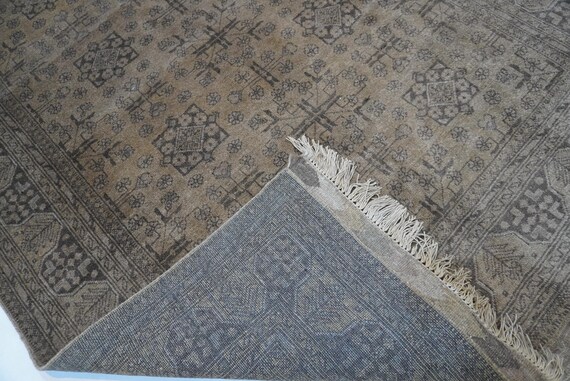 6'4x10インチ テラコッタ ブハラ ラグ/アフガニスタン ヴィンテージ