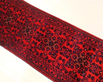 Custom Runners 1'8x14 ft Afghan Bukhara Rug 50x430 cm Stunning Khal Muhammadi Runner Rug Oriental Turkmen Rug/ Hallway Runner Kitchen Runner