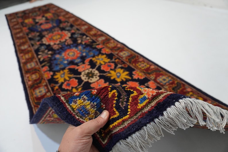 11 Ft Runner Rug/ Bijdar Design Serapi Rug/ Turkmen Tribal Rug