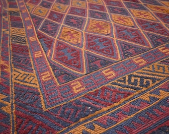 7x9 ハンドメイド ヴィンテージ マシュワニ ベルジェスタ ラグ/ウール