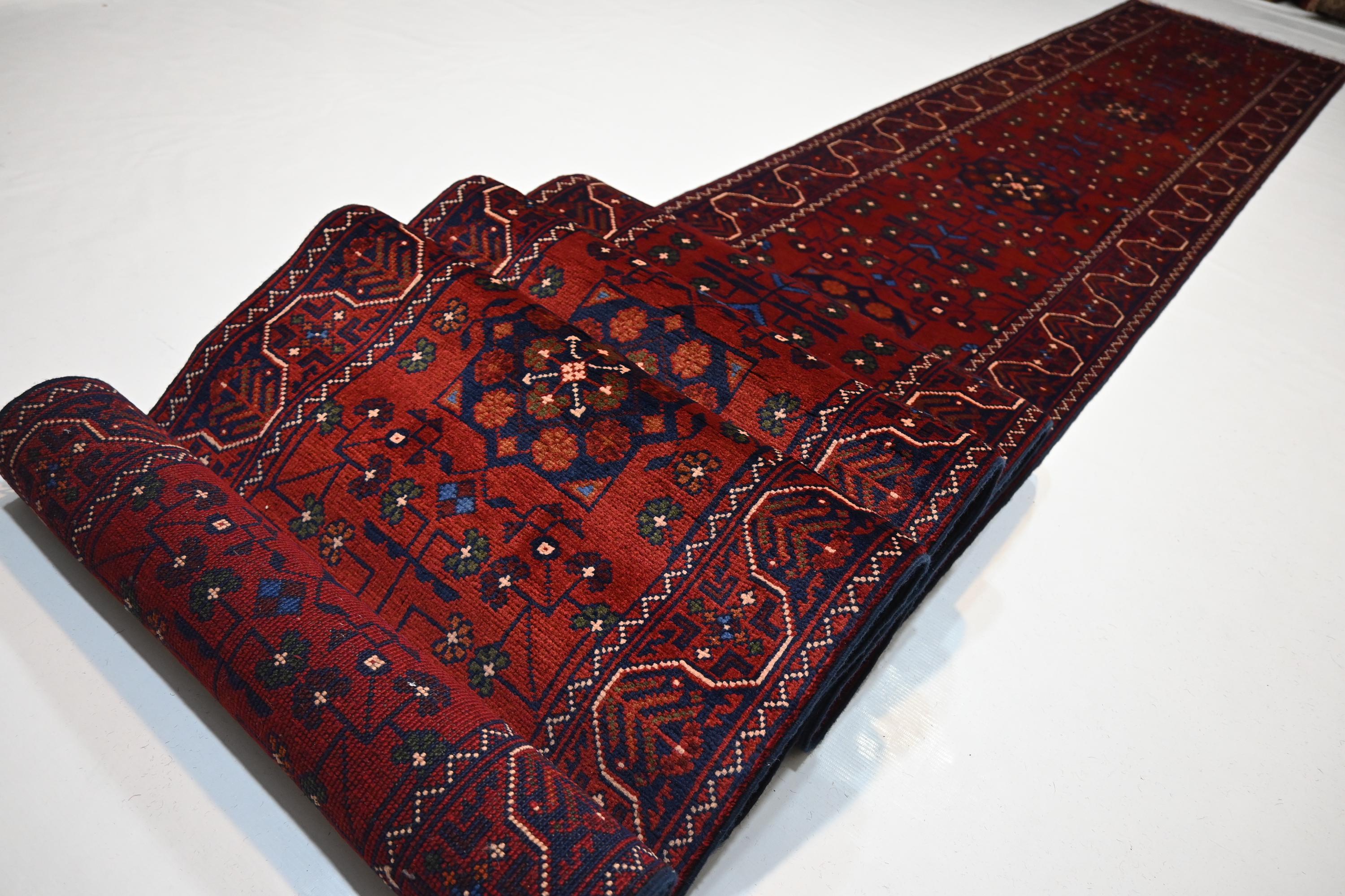 2x20 Ft Runner Rug/ Afghan Tribal Bukhara Rug 65x600 Cm Turkmen ...
