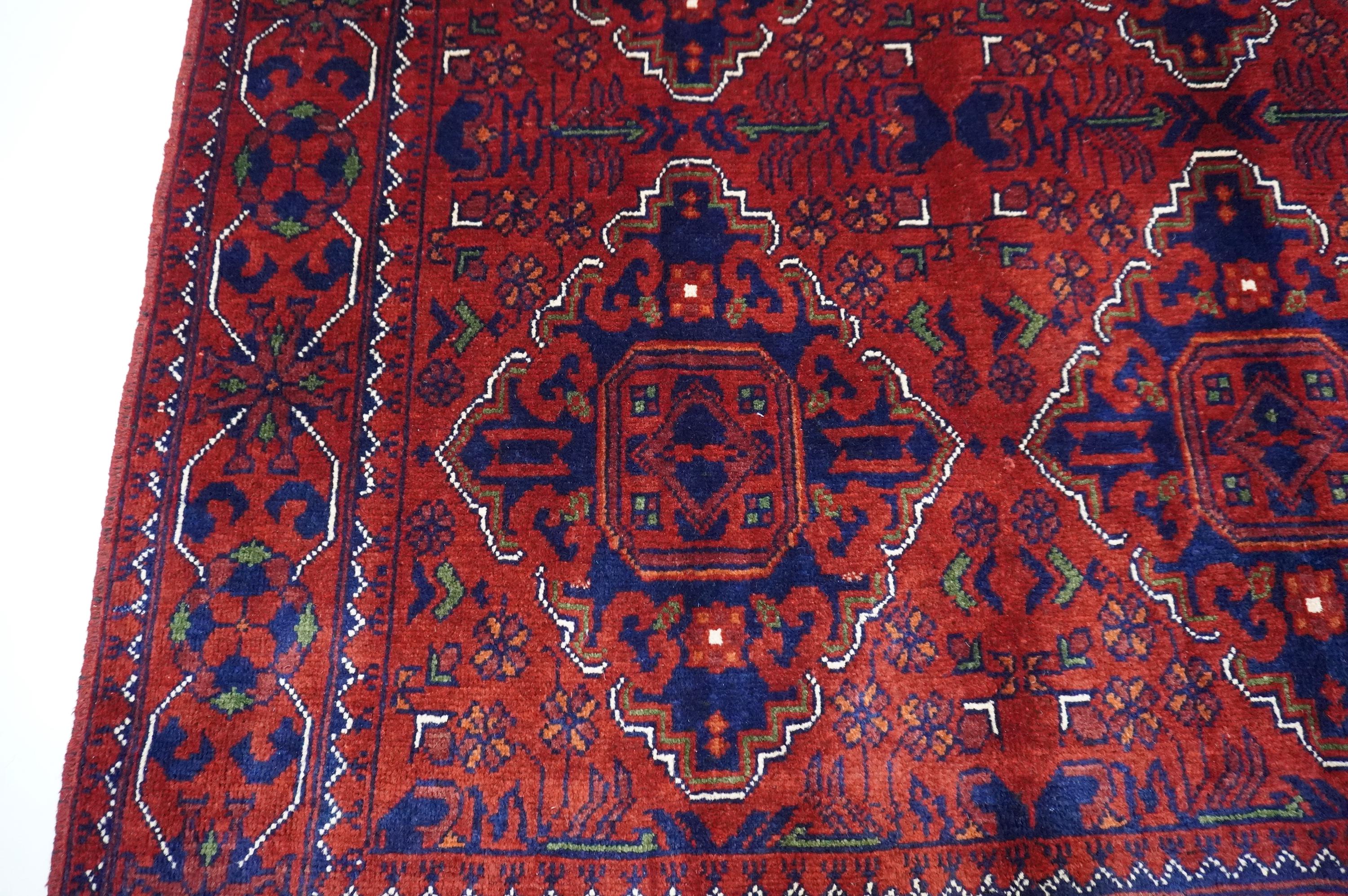 4x7 Turkmen Bukhara Rug 