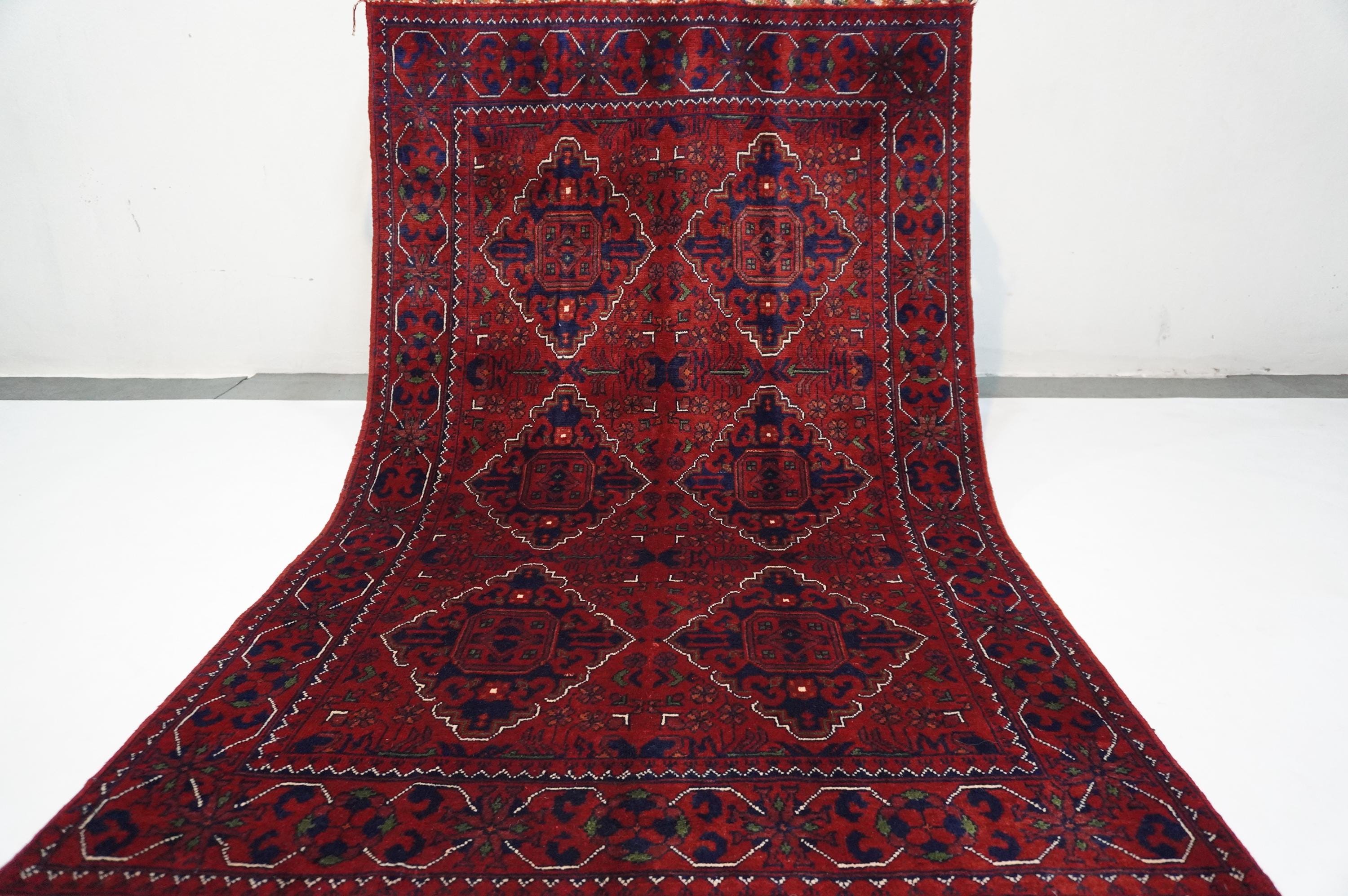 4x7 Turkmen Bukhara Rug 
