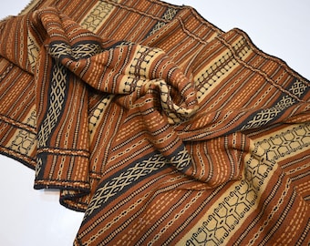 1940 年代アンティーク オレンジ レッド 5 x 7 フィート