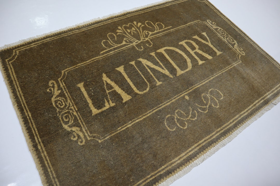 Laundry Room Area Rug 4'9x3'2 Ft Handmade Afghan Rug/ Etsy