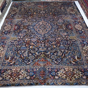 10x13 Large Rare Rug/ Afghan Antique Rug Turkish Medallion rug/ Handmade Wool Rug Oriental Caucasian Area Rug/ Living Room Rug/ Bedroom Rug