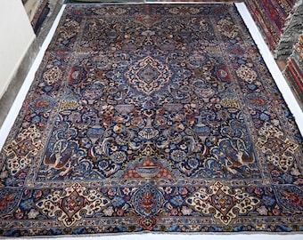 10x11 大型ヴィンテージ トルコ製 Heriz デザイン メダリオン 幾何学