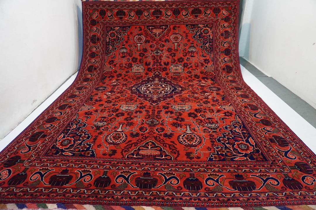 ☾Vintage Rug☽ 210cm×80cm トルクメン族 アフガンラグ ☾Vintage Rug