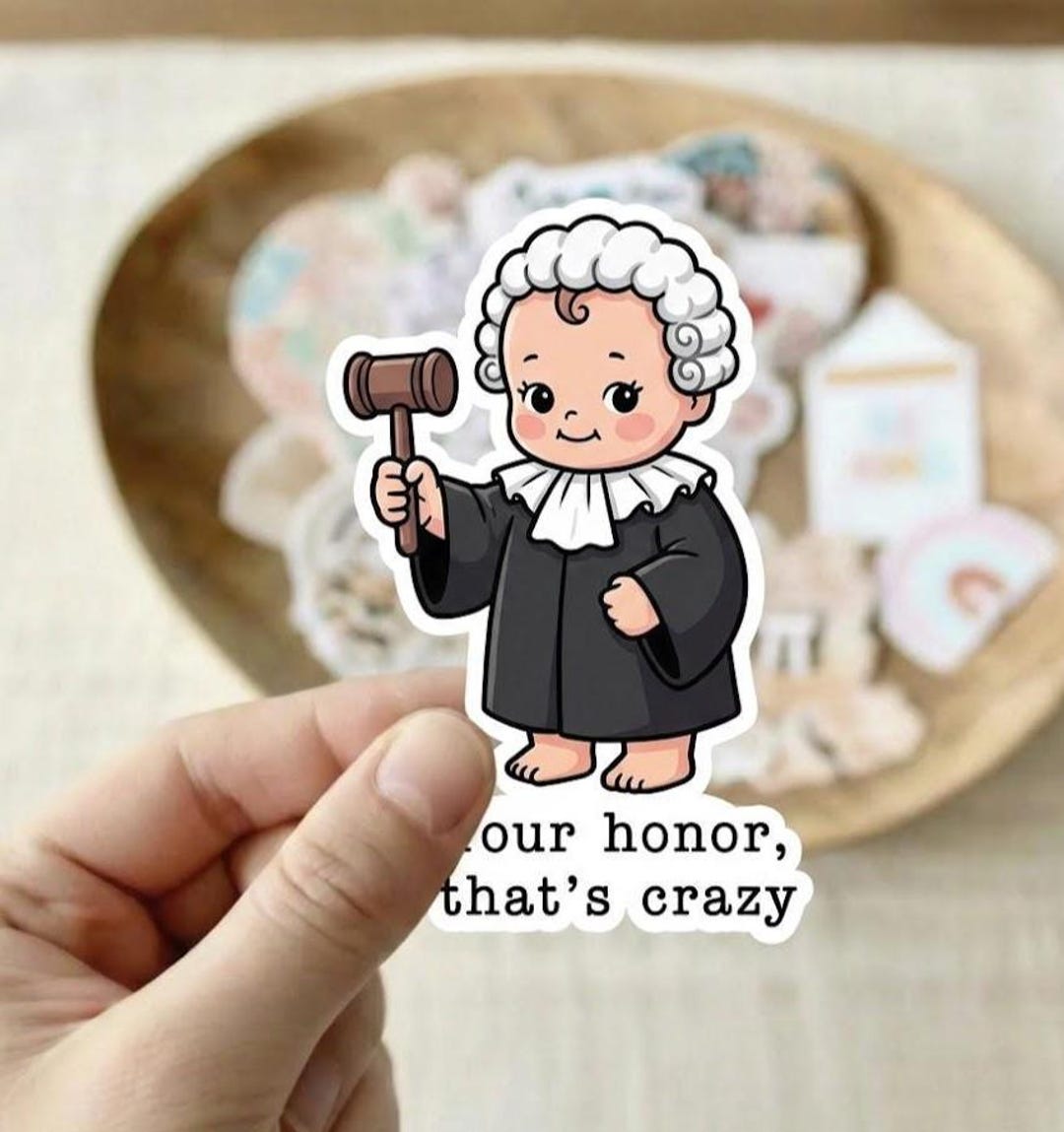 Funny Judge Sticker | Law School Humor, Lawyer Gift - Etsy UK