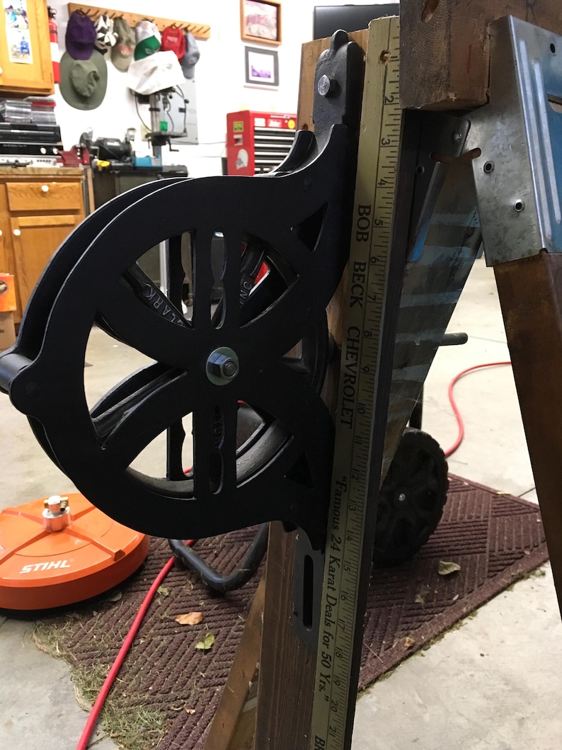 Pully Ruler Glass Insulator/barn Pulley Lamp - Etsy
