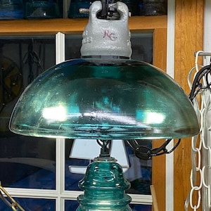 Glass insulator 2024 light fixture