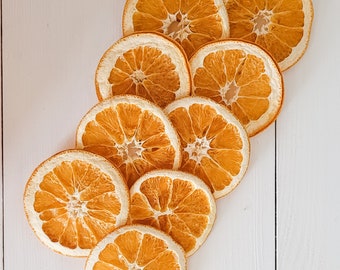 Dried Oranges, Dehydrated Oranges Slices, Citrus Slices, Dried Oranges Slices, 10 Slices