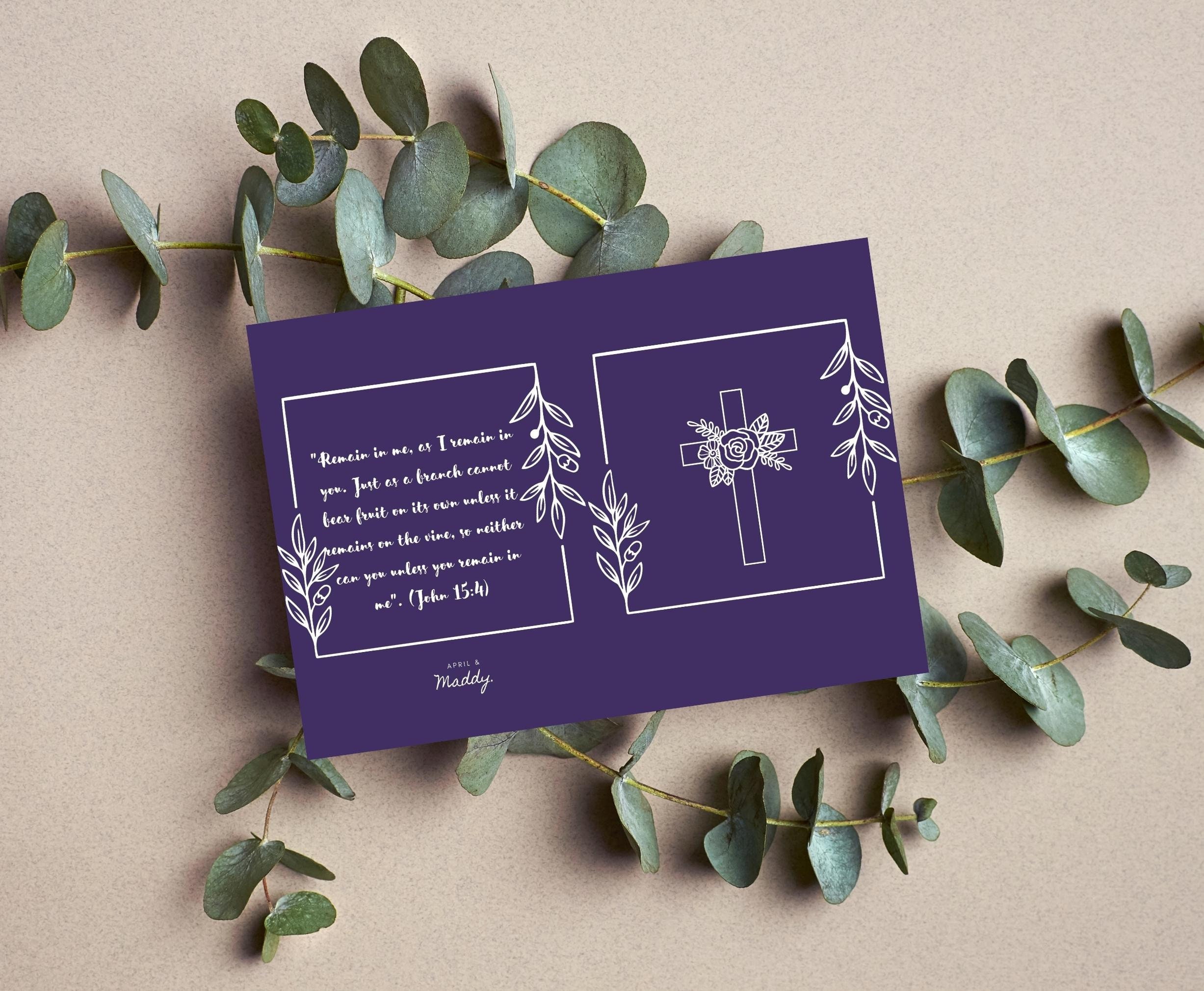 Lenten Greetings Digital Download Printable Card Celebrate This Lenten