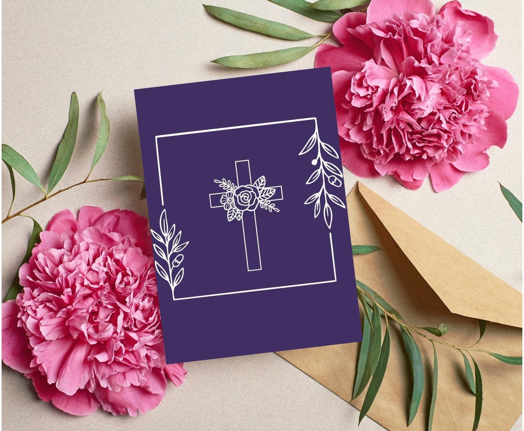 Lenten Greetings Digital Download Printable Card Celebrate This Lenten