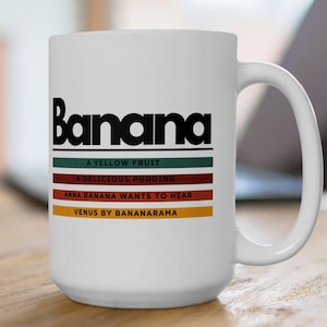 Psych Tv Show Retro Banana 15oz Mug/Psych Fandom Mug/Psych Coffee Mug/Psych Tv Show Mug/Psych Series Mug/Psych Fan Gift/Psych Fan Gifts