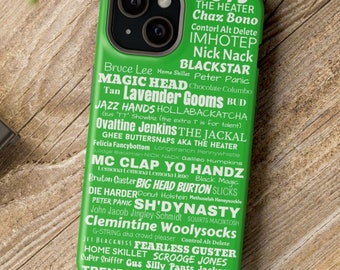 Psych Show pour iPhone 15/15 Pro/15 Pro Plus/15 Max/15 Pro Max/Gus surnoms/Coque de portable Psych/Coque de portable série Psych/Coque de téléphone pour fan de Psych
