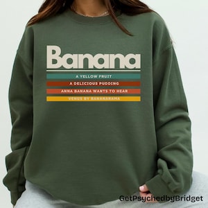 Psych TV Show Banana Sweatshirt, Retro Comedy Gift