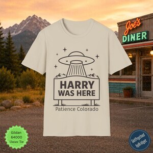 Resident Alien Tv Show T-Shirt, Harry Was Here T-Shirt, UFO Tv Show T-Shirt, Alien T-Shirt, Resident Alien Merch, Resident Alien Tribute Tee