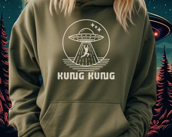 Resident Alien Hoodie | Kung Kung Hoodie | Resident Alien Fan Hoodie | TV Show Gift