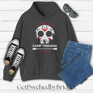 Psych TV Show Tuesday the 17th Hoodie, Camp Tikihama Hoodie, Horror Parody, Psych Series, 80s Horror, Friday the 13th Hoodie, Psych Tv Merch