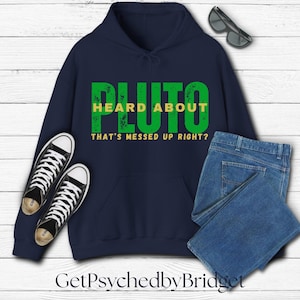 Psych TV Show Heard About Pluto Retro Hoodie, Psych Gus Pluto Hoodie, Funny 2000s TV Show Hoodie, Psych Pluto Hoodie, Psych Tv Show Merch