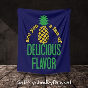 Are You a Fan of Delicious Flavor/Psych Plush Blanket/Psych TV Show/Psych Merchandise/Psych Blanket/Psych Gifts/Psych Throw Blanket/Quotes