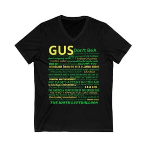 Gus Don't Be A Psych V-Neck Shirt/Psych TV/Psych Quotes TShirt/Psych Fan TShirt/Psych Christmas Gift/Psych Birthday Gift/Psych TV Show