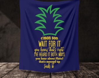 Shawn & Gus Quotes Polyester Throw Blanket | Psych TV Show Throw Blanket | Cozy Fan Gift