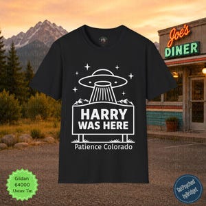 Resident Alien Tv Show T-Shirt, Harry Was Here T-Shirt, UFO Tv Show T-Shirt, Alien T-Shirt, Resident Alien Merch, Resident Alien Tribute Tee