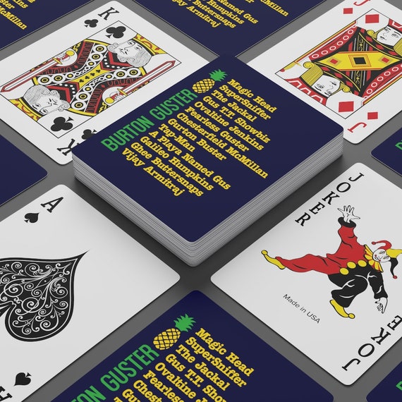 Burton Guster Nick Names Playing Cards/psych Tv/psych Movies/shawn and  Gus/poker I Barely Know Her/games/family Fun/playing Cards/cards - Etsy