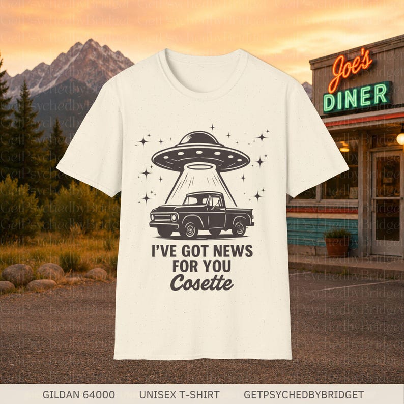 Resident Alien Tv Show T-Shirt, I've Got News for You Cosette T-Shirt, UFO Tv Show T-Shirt, Alien T-Shirt, Retro Aliens T-Shirt, Catchphrase
