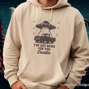 Resident Alien I&#39;ve Got News for You Cosette Hoodie, UFO Tv Show Hoodie, Alien Tv Merch, Resident Alien TV Show Merch, Harry Catchphrase
