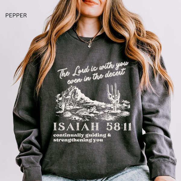 Isaiah Bible Verse Sweatshirt Godly Crewneck Baptism Sweatshirt Church Sweater Bibleverse Sweater Godly Mom Sweatshirt Christian Woman Shirt