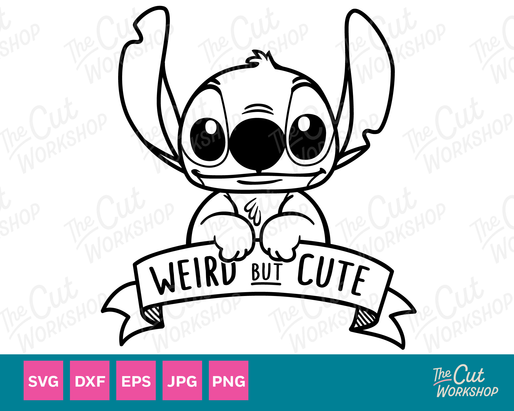 Stitch Weird but Cute SVG Lilo and Stitch Clipart Images - Etsy