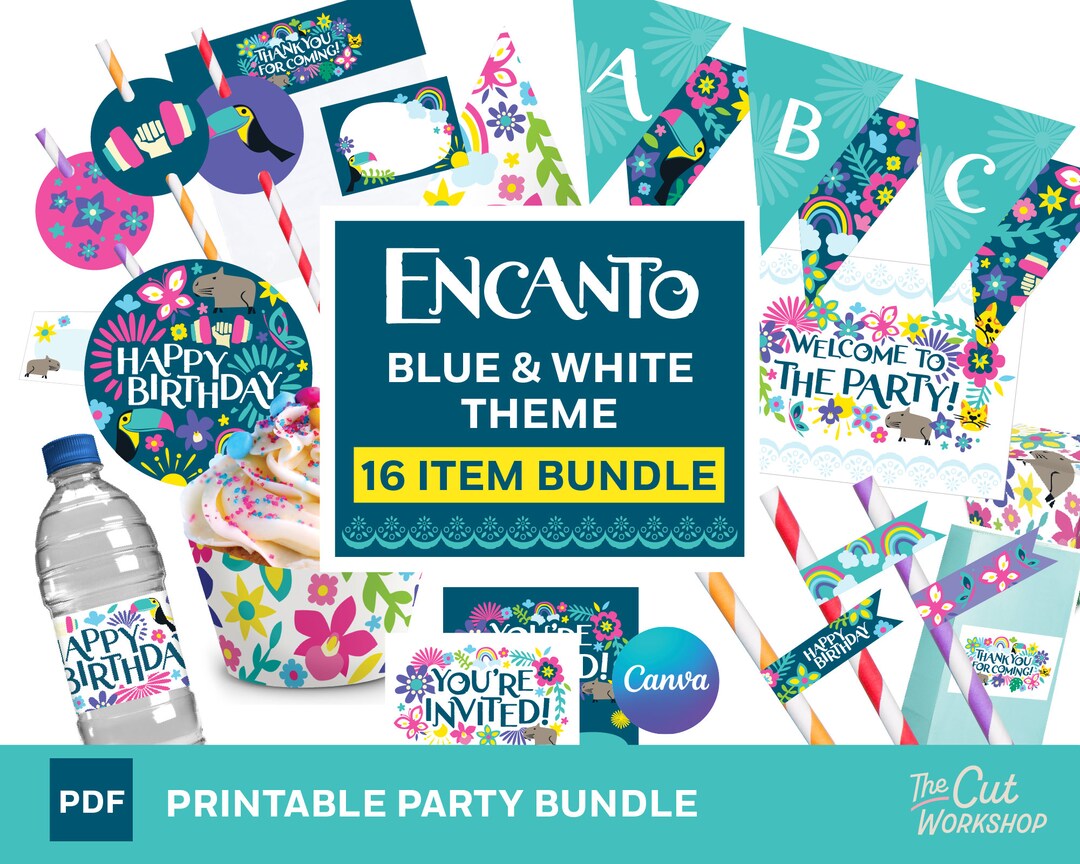 Encanto Birthday Party Printable Bundle 16 ITEM Bundle - Etsy