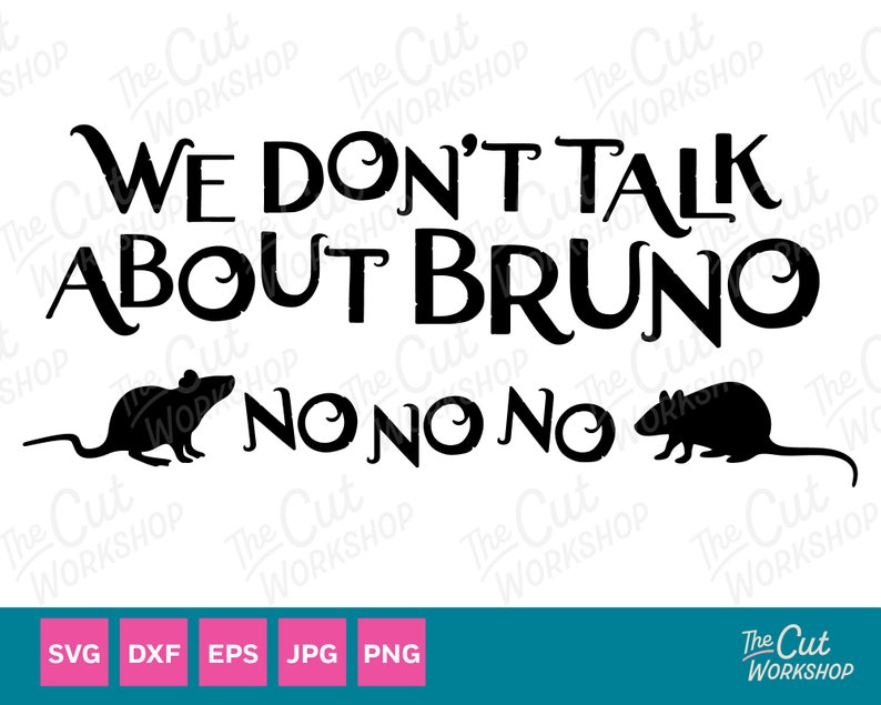 Encanto We Don't Talk About Bruno SVG Encanto Clipart | Etsy Österreich