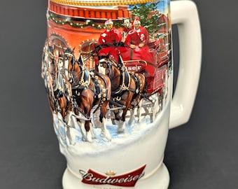 Vintage 2006 BUDWEISER Clydesdales Limited Edition Stein titled "Sunset At The Stables" - V6146
