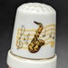 Vintage SET OF 6 Porcelain China Thimbles With Musical Instruments ...