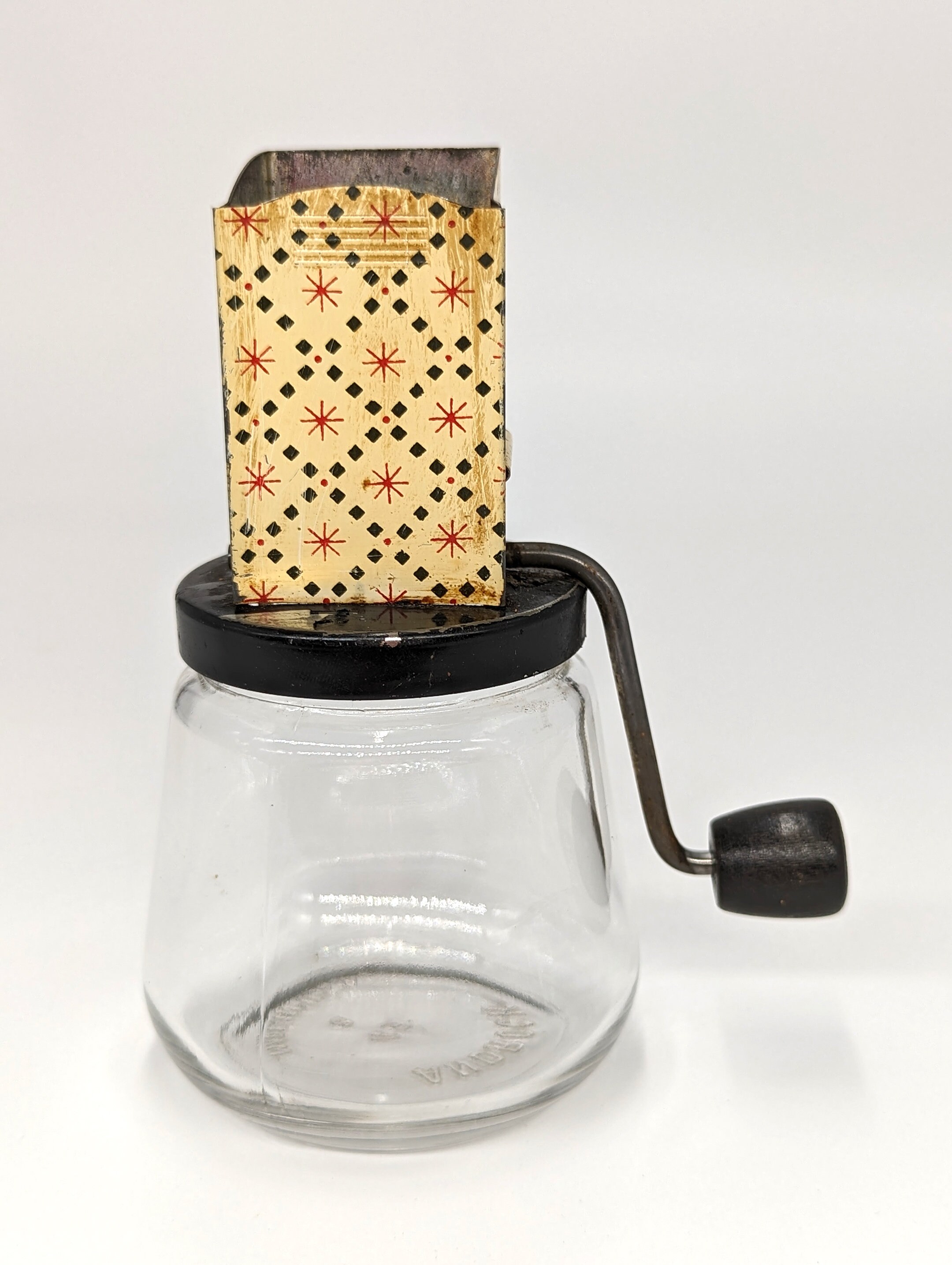 Vintage 1940s ANDROCK Nut Grinder Yellow Brown and Red Etsy