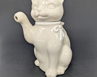 Vintage Otagiri Mrs Whiskers Kitty Cat Teapot Mother Cat W/tea Cup