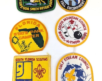 Vintage 1970s-80s Group of 6 Boy Scout Patches  group 7 - V4521