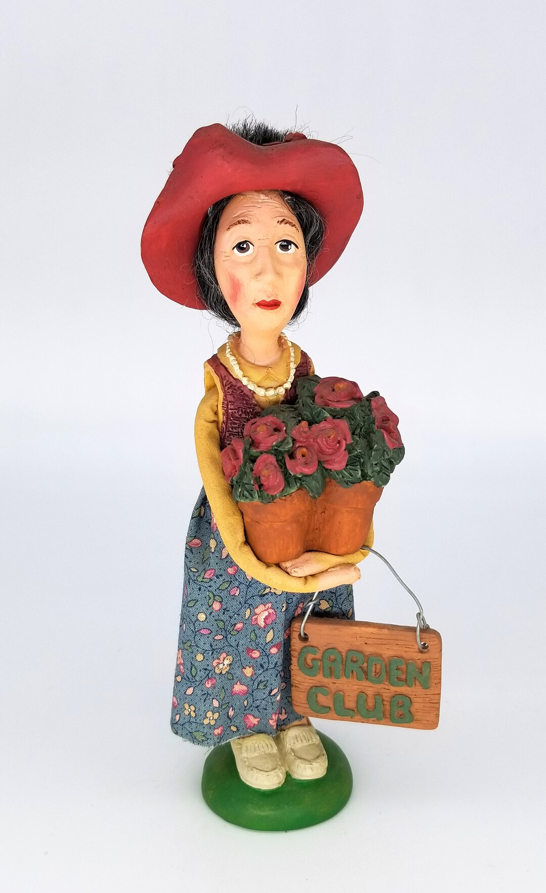 Vintage Sandy Harrison Melancholy Dollies Garden Club Lady Doll/figure