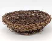 Vintage very cool 11.5&quot; Woven Grapevine &quot;Bird&#39;s Nest&quot; Basket - V5042