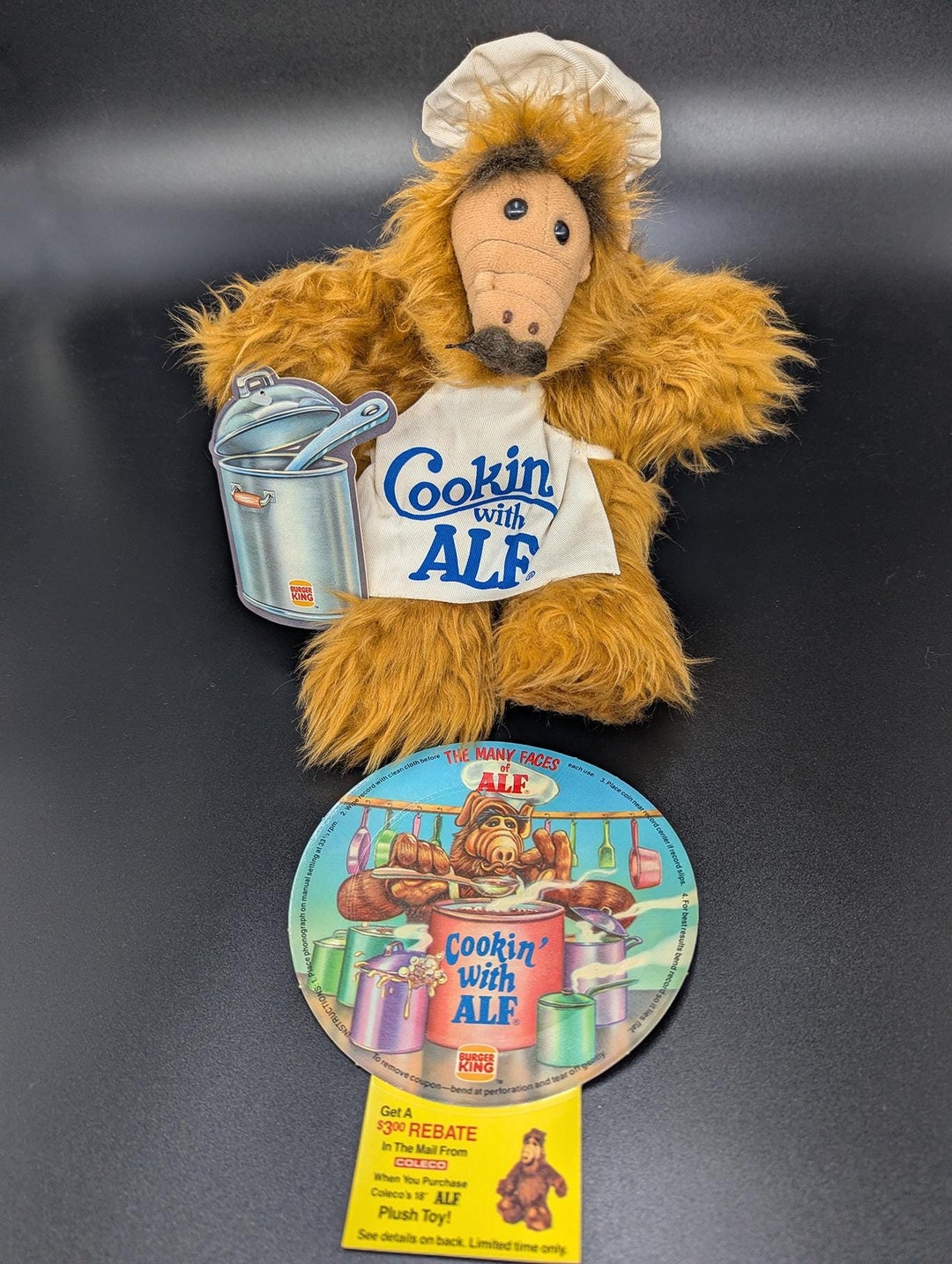 ALF Burger king vintage records アルフ レコード Many Faces Of Alf Flexible Record 1988 Take Me To The Ballgame